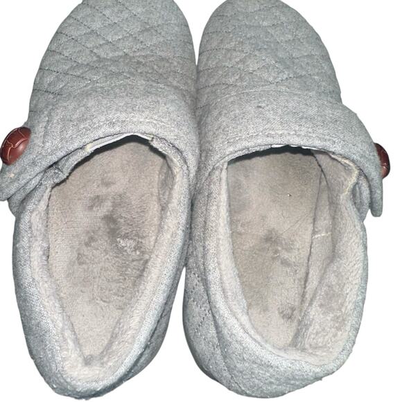 Vionic Jackie Slippers Size 8 Gray Flannel Orthotic House Shoes - Picture 9 of 9